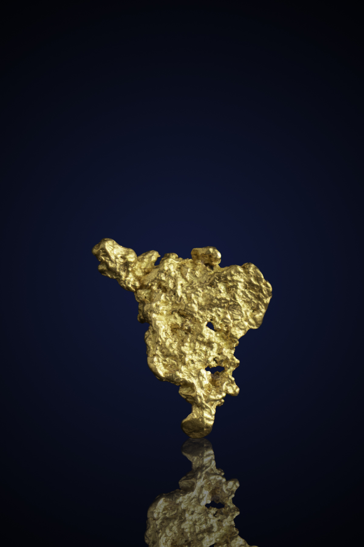 Lustrous, Unique Natural Gold Nugget - CA - 0.82 grams (image for) Lustrous, Unique Natural Gold Nugget - CA - 0.82 grams